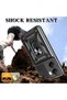 Case Compatible with Xiaomi Poco X7 Pro, Sliding Camera Protection, Ring Magnet Tank Cover, Black - 6