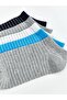 Mixed Striped Boys' Booties Socks 5-Pack (W6) - 3