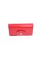 Duki Daso Women's Red Leather Look Large Internal Volume Women's Hand Wallet and Card Holder |   Summer N4356 K