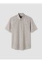 Lcwaikiki Classic Brown Regular Fit Striped Poplin Men's Shirt - 4