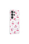 Galaxy S26 Ultra Case Floral and Bow Pattern with Camera Raised Omsy Premium - 4