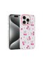iPhone 15 Pro Max Case Floral and Bow Pattern with Camera Raised Gzst Premium - 5