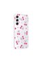 Galaxy S23 Fe Case Floral and Bow Pattern with Camera Raised Tkng Premium - 7