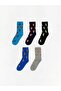 Mixed Patterned Boys' Socks 5-Pack (W6) - 3