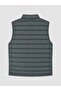 Regular Fit Stand Collar Men's Puffer Vest (W6) - 2