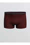 Burgundy Plus Size Standard Fit Cotton Stretch Men's Boxer 3-Pack - 8
