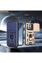 Case Compatible with Xiaomi Redmi K90, Sliding Camera Protection, Ring Magnet Tank Cover, Black - 8