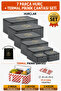 7-Piece Storage Organizer and Thermal Picnic Bag Set, 8-Piece Under-Bed & In-Closet Organizer