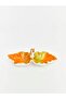 Leaf-Shaped Squirrel Two-Compartment Ceramic Presentation Bowl - 10 X 23 cm - 3