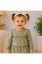 Minella Moda Girl's Two-Piece Set with Floral Pattern Bandana