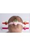 Set of 3 Strawberry Figured Sequined Baby and Children Hair Bandanas - Flexible Bandana - 2