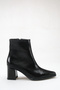 Women's Pointed Toe Heeled Boots Black Yanki - 6