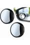 2 pcs Blind Spot Mirrors, 2" Round HD Glass Convex 360° Wide Angle Side Rear View Mirror with ABS Housing for Cars SUV and Trucks, Silver,...
