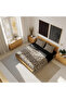 Golden Leopard - Leopard Pattern Double Hybrid Duvet Cover Set - Without Sheets - 3
