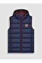 Esvab • Modern & Distinctive Hooded Fan-Printed Embroidered Boys' Puffer Vest