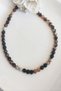 Hexagonal Eye Agate Natural Stone Necklace