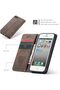 حافظة محفظة CaseMe لهاتف Apple iPhone 5s / iPhone SE/iPhone 5، غطاء قلاب من الجلد الصناعي الفاخر بتصميم ريترو - 4