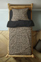 Golden Leopard - Leopard Patterned Single Hybrid Duvet Cover Set - Without Sheets