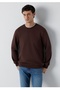 Crew Neck Slim Fit Basic Men's Sweatshirt.