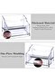 Hasthib 2-Tier Clear Acrylic Business Card Holder, Desktop Organizer, Sturdy Thick Base, Large Capacity - 3