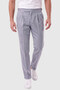 Men's Blue Safari Jacket Slim Fit 2-Piece Suit – Pleated Double-Legged Trousers 2600723 - 3