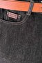Women's Black Winter Flared Trousers with Belt, Logo and Stone Detail - 5