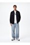 Oversize Ribbed Long Sleeve Gray Shirt