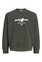 Jcoclub Branding Sweat Crew Neck Khaki Men's Sweatshirt 12300460 - 4