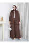 Tensel Fabric Zippered Jacket and Pants Double Set