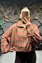 Women Premium Seasonal Plaid Pattern Bomber Jacket Sun465 - 3