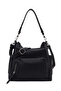 Women's Black Long Strap Shoulder Bag Ab100026Sf
