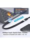 كابل USB-C بزاوية قائمة، كابل USB إلى USB-C، يدعم USB4 بسرعة 40 جيجابت في الثانية وشحن سريع PD بقوة 100 واط، 90 درجة °   شركة فلات ديزاين - 2