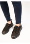 1433 Eren Shoes&Bag Genuine Leather Nubuck Lace-Up Detailed Elastic Flat Heeled Women's Casual Shoes Real Leather Black - 2