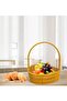 Set of 3 Natural Wicker Baskets with Handles - Multipurpose Storage, Gifts