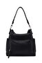 Women's Black Long Strap Shoulder Bag Ab100026Sf - 7
