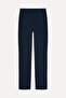 Men's Navy Blue Straight Fit Trousers - 6