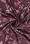 Floral Pattern Twill Scarf Plum - 2
