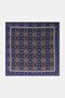 Karma Pattern Twill Scarf Navy Blue