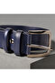 Genuine Leather Men's Dark Blue Classic Belt 3.5 cm - 3