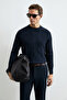 Grand Men's Sweater Navy Blue - 4