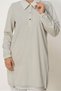 Shirt Collar Tracksuit Tunic 46772 - 3