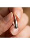 Women's Thick Water Drop Model Minimalist Interlocking Hoop Earrings - Elegant Teardrop Design Everyday Jewelry - 2