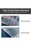Home Decor Look Soft Anti-Skid/Non Slip Washable Multi Purpose Polyester and Rubber Mat 2 Set - 3