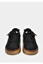 Black Leather Women's Sneaker - 3