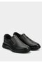 Black Leather Men's Shoes - 2