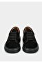 Black Leather Women's Sneaker - 3