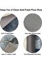 Home Decor Look Soft Anti-Skid/Non Slip Washable Multi Purpose Polyester and Rubber Mat 2 Set - 4