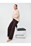 Bitter Brown Pocket Detailed Cotton Blend Denim Trousers