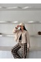 Women's Premium Elastic Waist Zippered Polo Collar Trench Coat Crop Jacket - 7