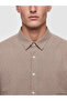 Ozmarka New Season Brown Regular Fit Plaid Men's Shirt - 3